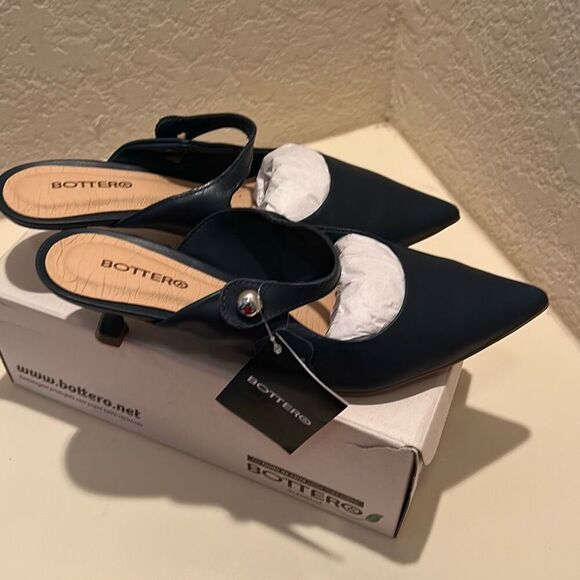 Bottero Women's Size 10 Botolivia Legacy Shoes Leather Kitten Heel Mary Jane NWT - Picture 5 of 14